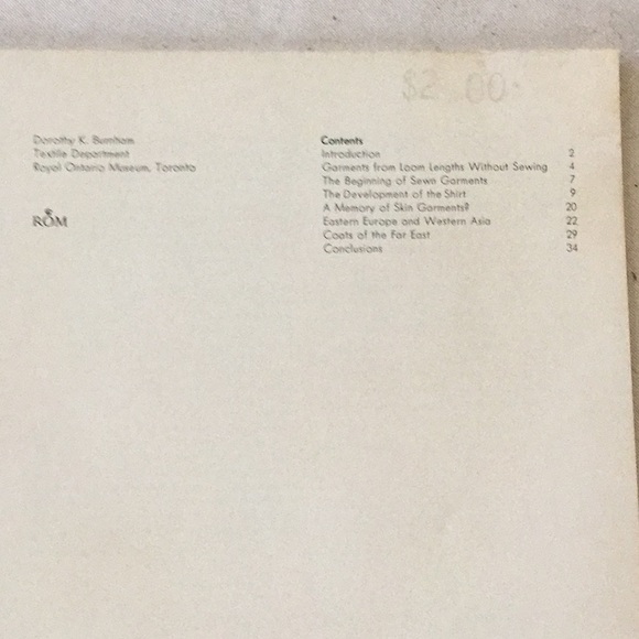 CUT MY COTE, Vintage 1973 by Dorothy K. Burnham First Edition and First Printing - Picture 3 of 4